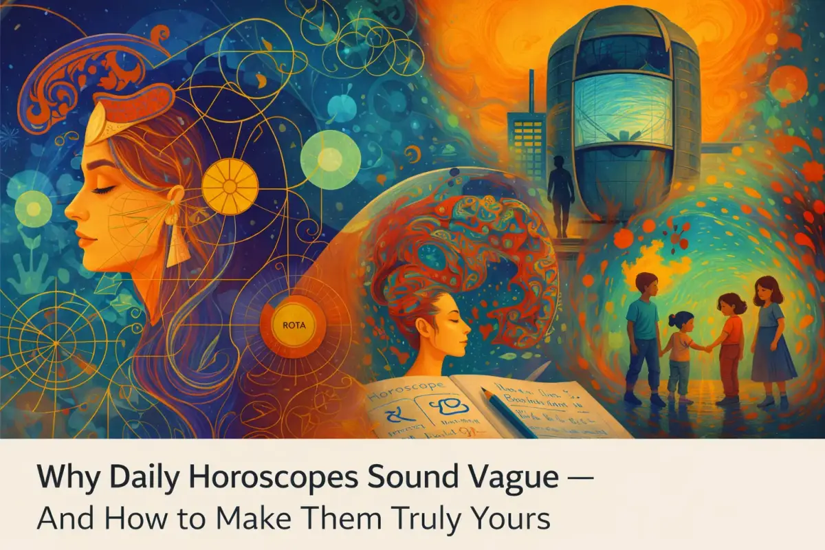 Why Daily Horoscopes Sound Vague — And How to Make Them Truly Yours
