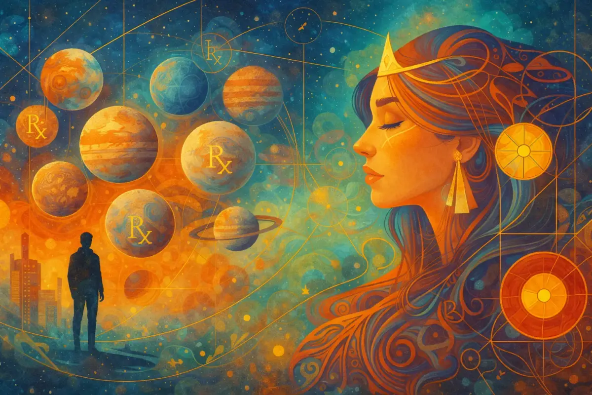 Retrograde Planets in the Natal Chart: What They Do — and What They Don’t