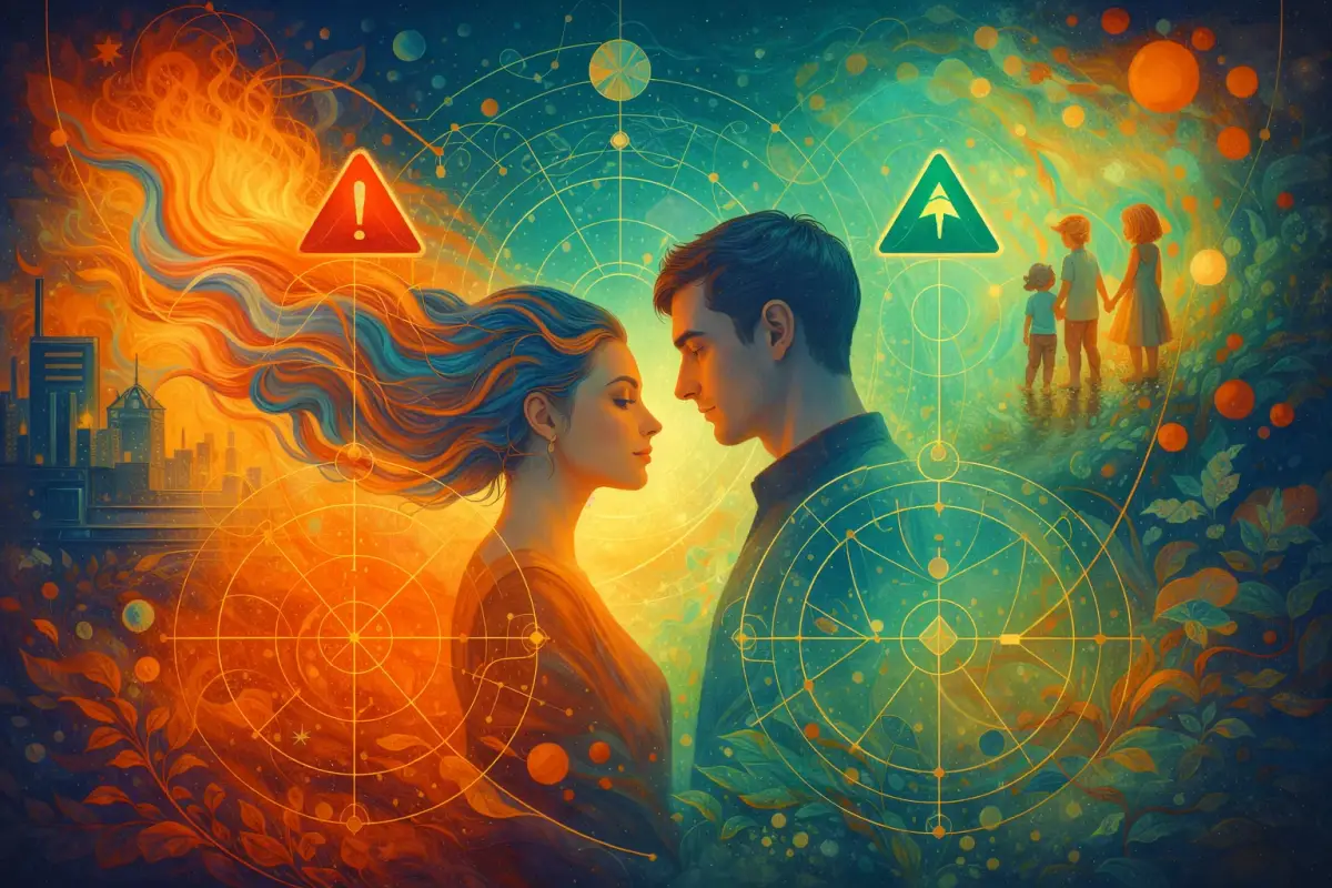 Synastry Red Flags vs Growth Edges: A Grounded, Practical Guide
