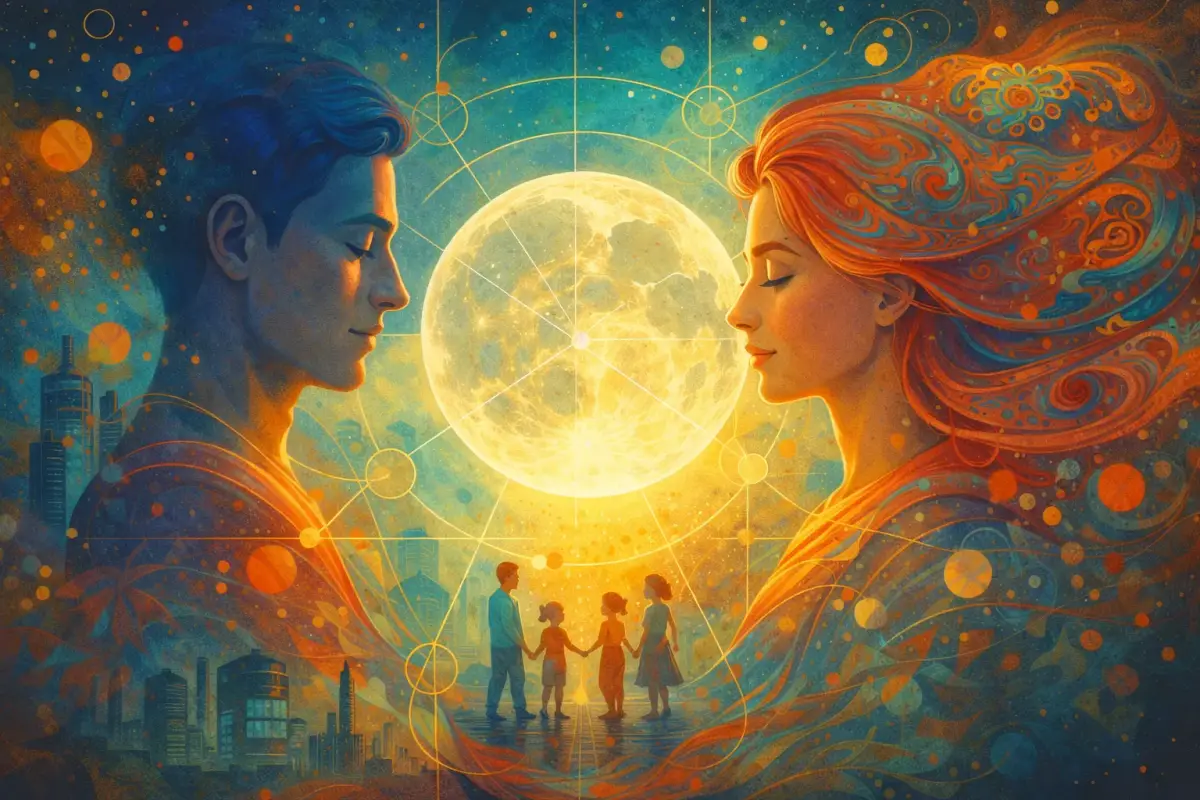 Composite Moon: Mapping the Emotional Climate of Your Relationship