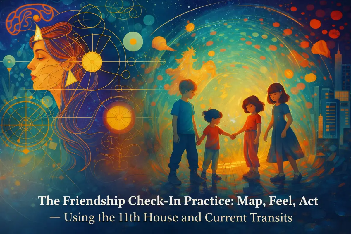 The Friendship Check-In Practice: Map, Feel, Act — Using the 11th House and Current Transits