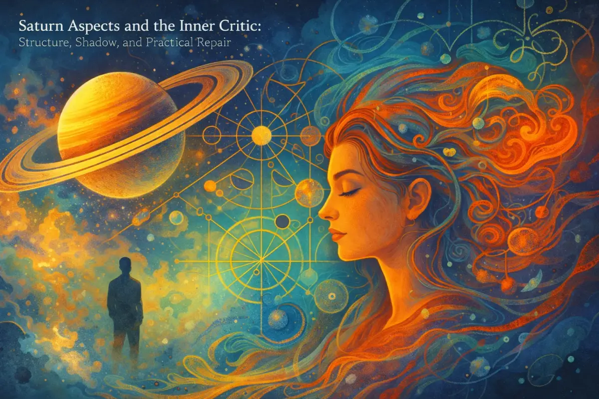 Saturn Aspects and the Inner Critic: Structure, Shadow, and Practical Repair