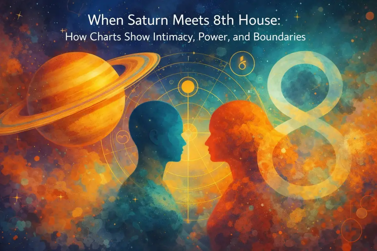 When Saturn Meets the 8th House: How Charts Show Intimacy, Power, and Boundaries