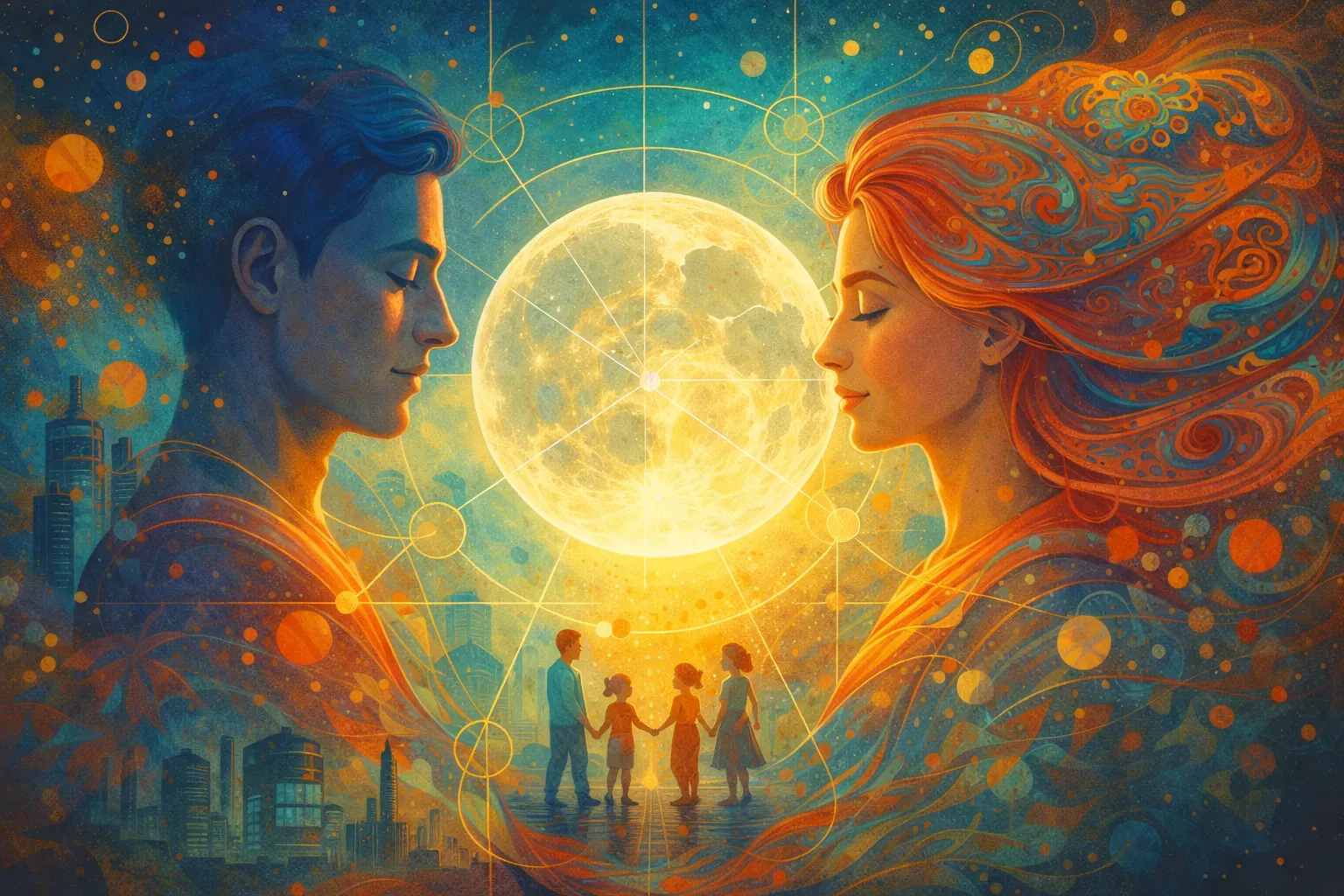 Composite Moon: Mapping the Emotional Climate of Your Relationship