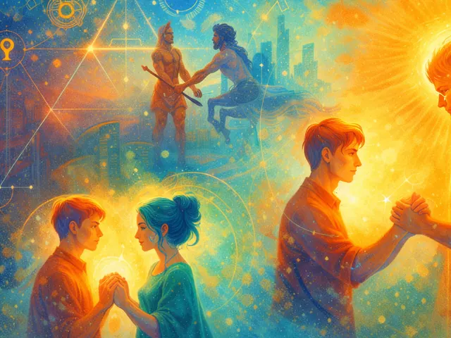 May 2026 newsletter illustration: The middle of May shifts focus from planning to speaking and naming what matters. A cluster of Sun, Mercury and Ceres forms a mid‑month stel