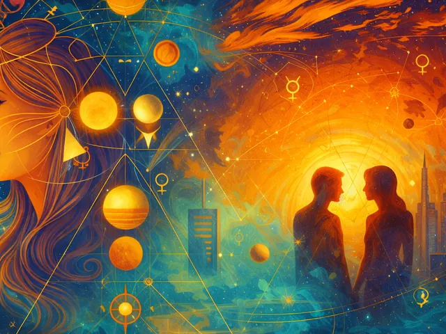 August 2026 newsletter illustration: The end of August contains several decisive pivots. The Sun’s opposition to the North Node and the cluster of yods bringing Sun, Neptune, Pl