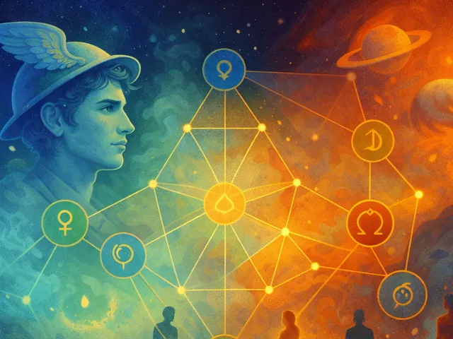 September 2026 newsletter illustration: Communication and information are front and center, sometimes offering breakthroughs, sometimes fog. The second week highlights Mercury in d