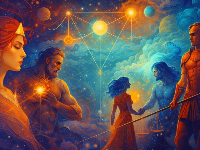 September 2026 newsletter illustration: Relationships, commitments and the personal wounds that shape them are repeatedly activated. Venus opposite Chiron on September 10 is a tend