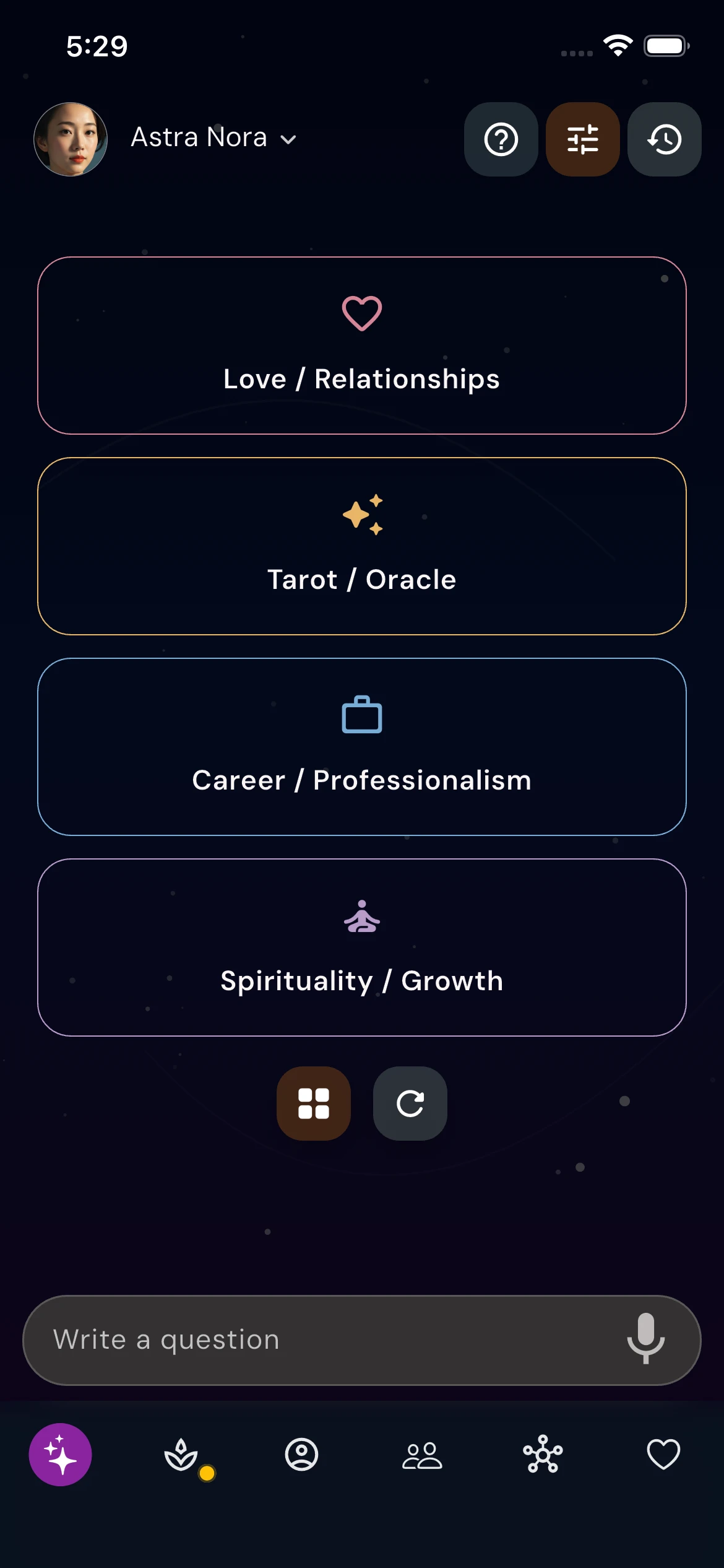 Nora AI chat preview
